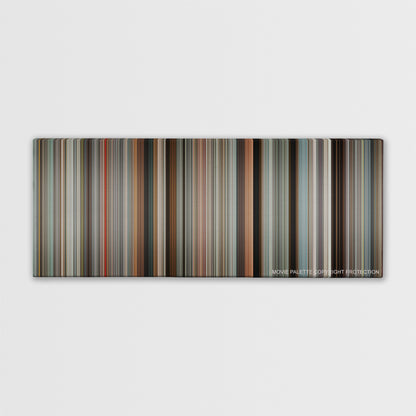 The Other Guys color palette canvas print: thousands of thin vertical stripes of color