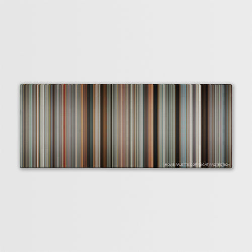 The Other Guys color palette canvas print: thousands of thin vertical stripes of color