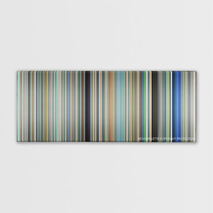 A Silent Voice: The Movie color palette canvas print: thousands of thin vertical stripes of color