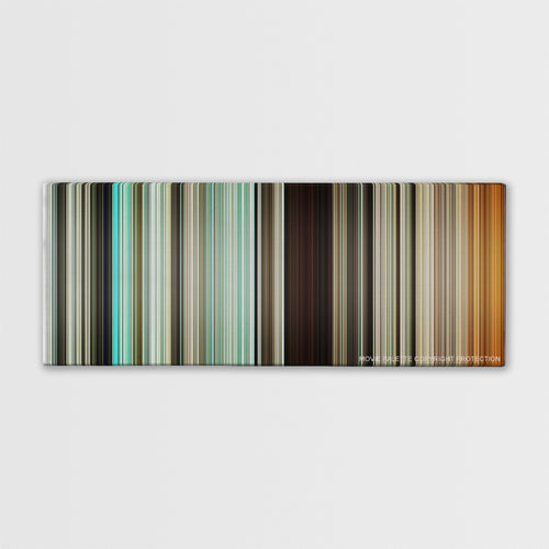 Three Kings movie barcode canvas print, the whole film as stripes of color
