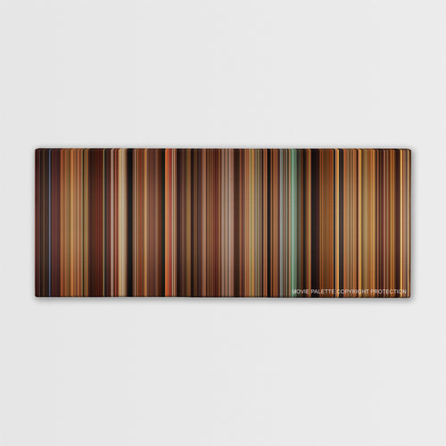 Once Upon a Time in Mexico color palette canvas print: thousands of thin vertical stripes of color