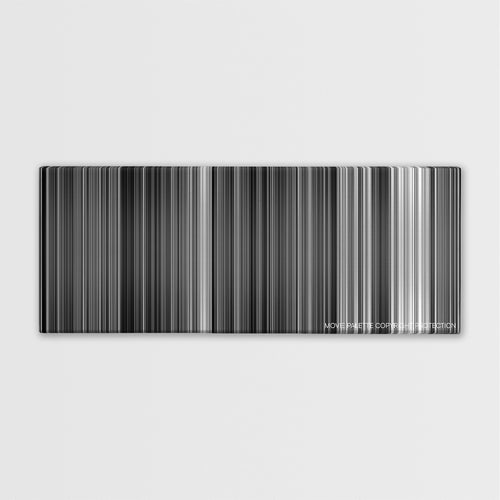 The Passion of Joan of Arc color palette canvas print: thousands of thin vertical stripes of color