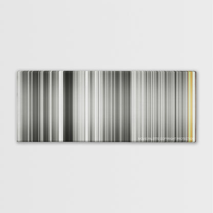 Andrei Rublev color palette canvas print: thousands of thin vertical stripes of color