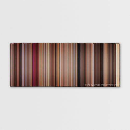 27 Dresses color palette canvas print: thousands of thin vertical stripes of color