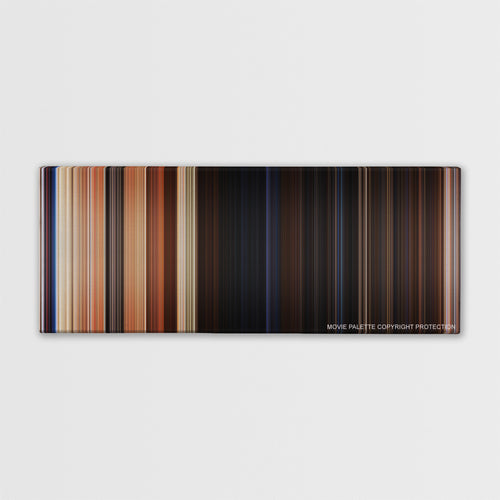 Army of Darkness color palette canvas print: thousands of thin vertical stripes of color