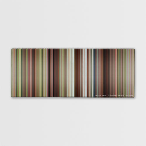 Caddyshack color palette canvas print: thousands of thin vertical stripes of color