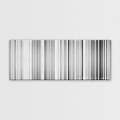 High and Low color palette canvas print: thousands of thin vertical stripes of color