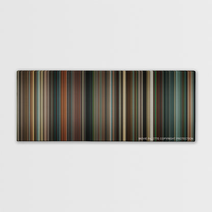The Green Hornet color palette canvas print: thousands of thin vertical stripes of color