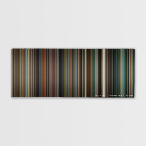 The Green Hornet color palette canvas print: thousands of thin vertical stripes of color