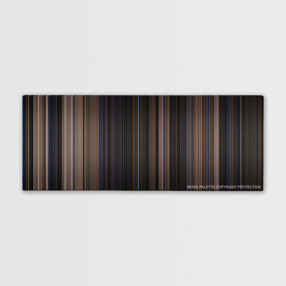 The Bone Collector color palette canvas print: thousands of thin vertical stripes of color