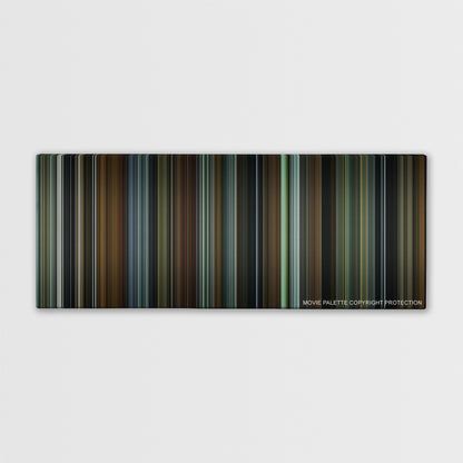 The Age of Adaline color palette canvas print: thousands of thin vertical stripes of color