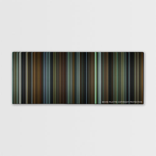 The Age of Adaline color palette canvas print: thousands of thin vertical stripes of color
