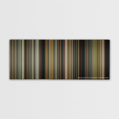 Definitely, Maybe color palette canvas print: thousands of thin vertical stripes of color