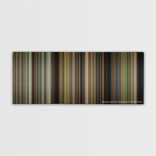 Definitely, Maybe color palette canvas print: thousands of thin vertical stripes of color