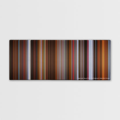 Rounders color palette canvas print: thousands of thin vertical stripes of color
