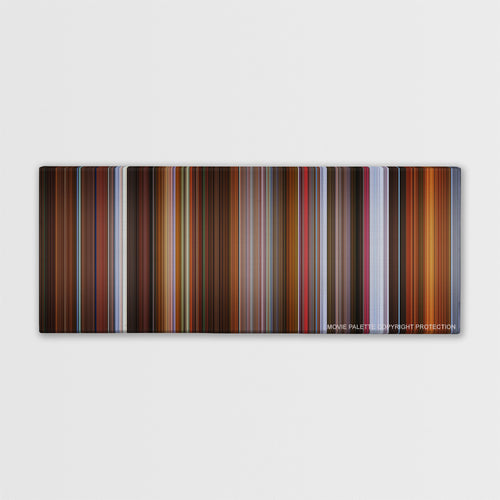 Rounders color palette canvas print: thousands of thin vertical stripes of color