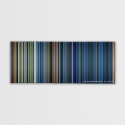 Armageddon color palette canvas print: thousands of thin vertical stripes of color
