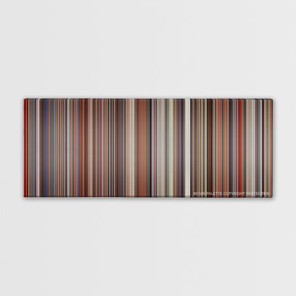 Casino color palette canvas print: thousands of thin vertical stripes of color
