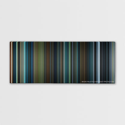 Miss Peregrine's Home for Peculiar Children color palette canvas print: thousands of thin vertical stripes of color