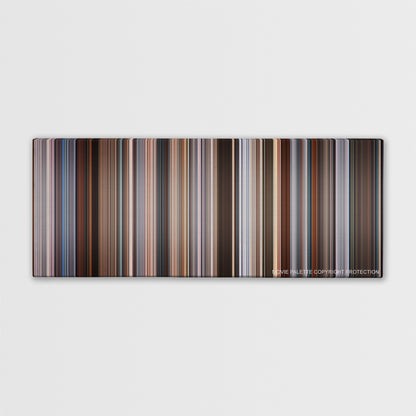 Phantom Thread color palette canvas print: thousands of thin vertical stripes of color