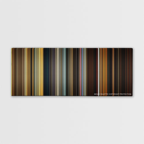 Apocalypse Now color palette canvas print: thousands of thin vertical stripes of color