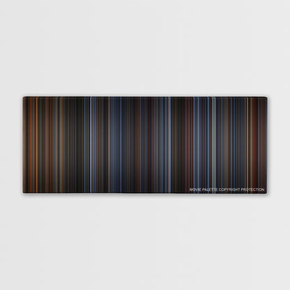 Die Hard color palette canvas print: thousands of thin vertical stripes of color