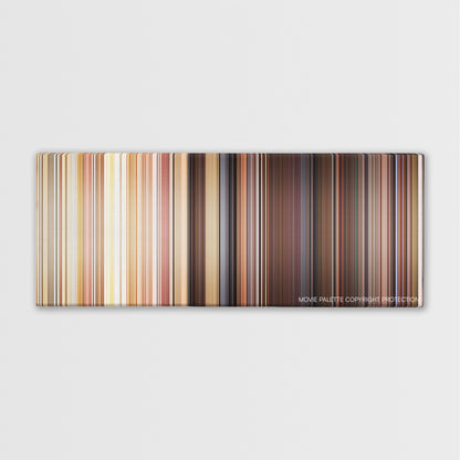 Autumn Sonata color palette canvas print: thousands of thin vertical stripes of color
