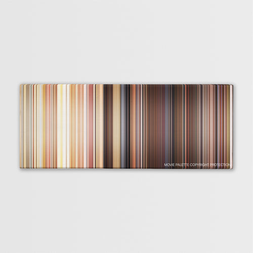 Autumn Sonata color palette canvas print: thousands of thin vertical stripes of color