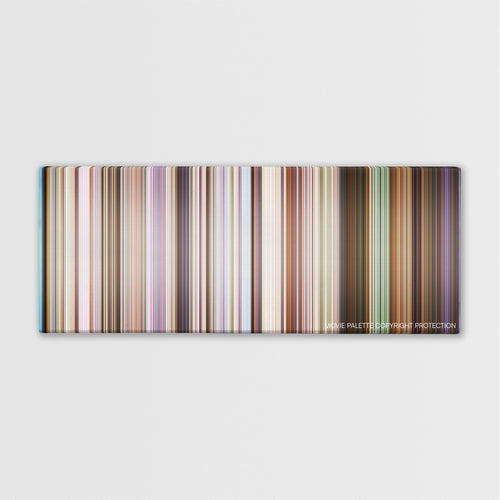 Raatchasan color palette canvas print: thousands of thin vertical stripes of color