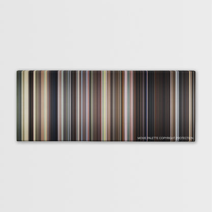 Pet Sematary color palette canvas print: thousands of thin vertical stripes of color