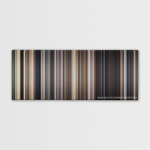 Pet Sematary color palette canvas print: thousands of thin vertical stripes of color