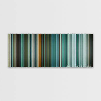 Teenage Mutant Ninja Turtles color palette canvas print: thousands of thin vertical stripes of color