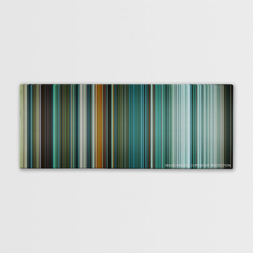 Teenage Mutant Ninja Turtles color palette canvas print: thousands of thin vertical stripes of color