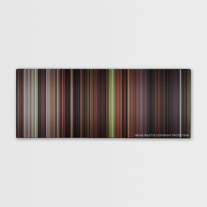 The Man in the Iron Mask color palette canvas print: thousands of thin vertical stripes of color