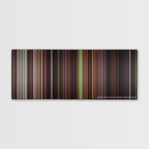 The Man in the Iron Mask color palette canvas print: thousands of thin vertical stripes of color