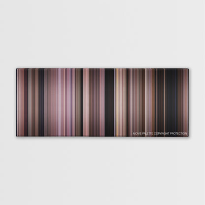 Uncle Buck color palette canvas print: thousands of thin vertical stripes of color