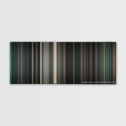 Flightplan color palette canvas print: thousands of thin vertical stripes of color