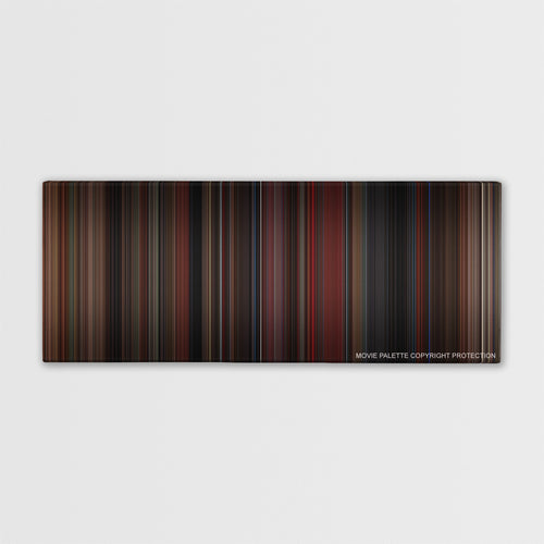 In the Mood for Love color palette canvas print: thousands of thin vertical stripes of color