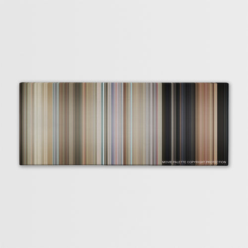 One Flew Over the Cuckoo's Nest color palette canvas print: thousands of thin vertical stripes of color