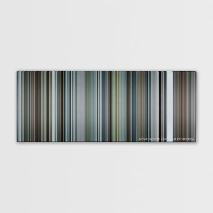 Burnt color palette canvas print: thousands of thin vertical stripes of color