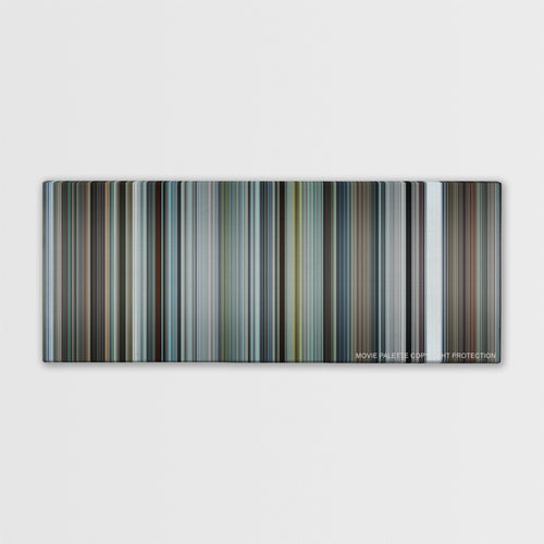 Burnt color palette canvas print: thousands of thin vertical stripes of color