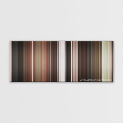 My Fair Lady color palette canvas print: thousands of thin vertical stripes of color