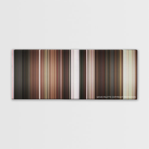 My Fair Lady color palette canvas print: thousands of thin vertical stripes of color