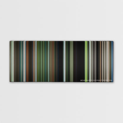 Annihilation color palette canvas print: thousands of thin vertical stripes of color