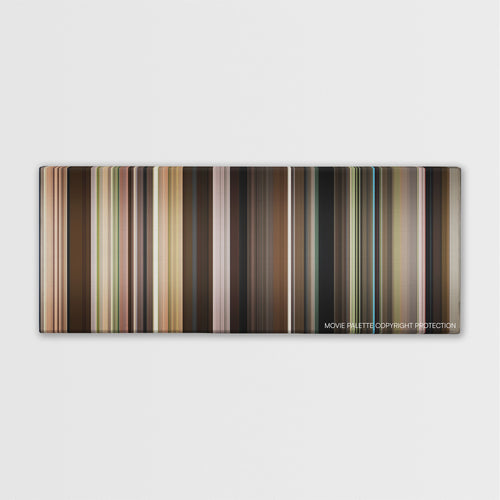 Sling Blade color palette canvas print: thousands of thin vertical stripes of color