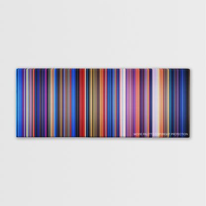 Fantasia color palette canvas print: thousands of thin vertical stripes of color