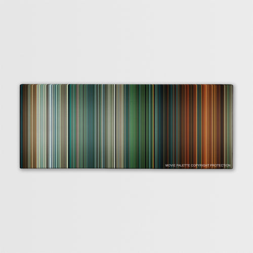 Deepwater Horizon color palette canvas print: thousands of thin vertical stripes of color