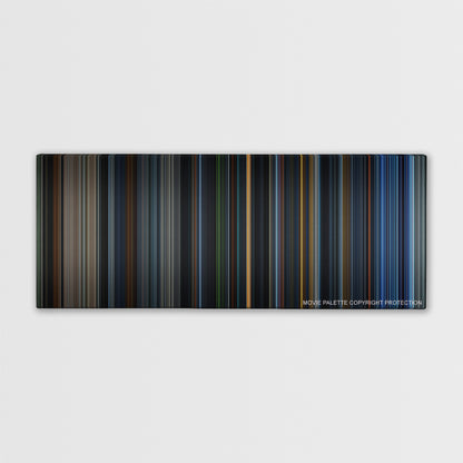 Fantastic Four color palette canvas print: thousands of thin vertical stripes of color