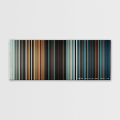 The Last Airbender movie barcode canvas print, the whole film as stripes of color