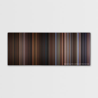 Wild Wild West color palette canvas print: thousands of thin vertical stripes of color